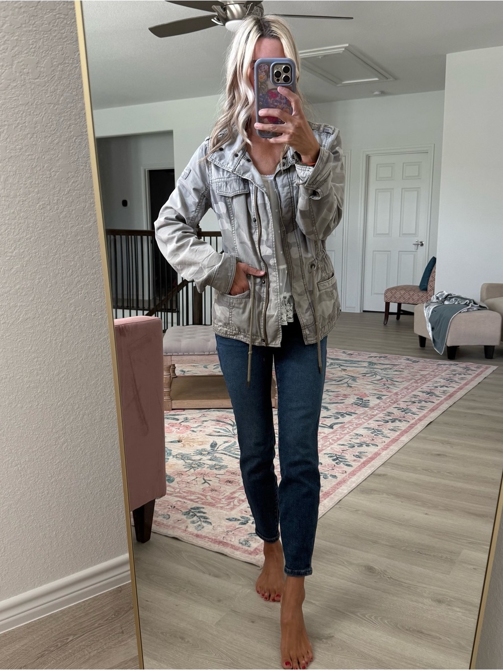 Abercrombie women’s camouflage jacket small